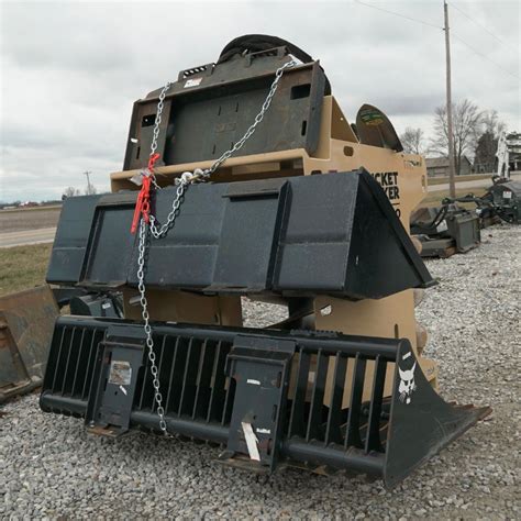 skid steer attachment rack for trailer|skid steers direct attachment rack.